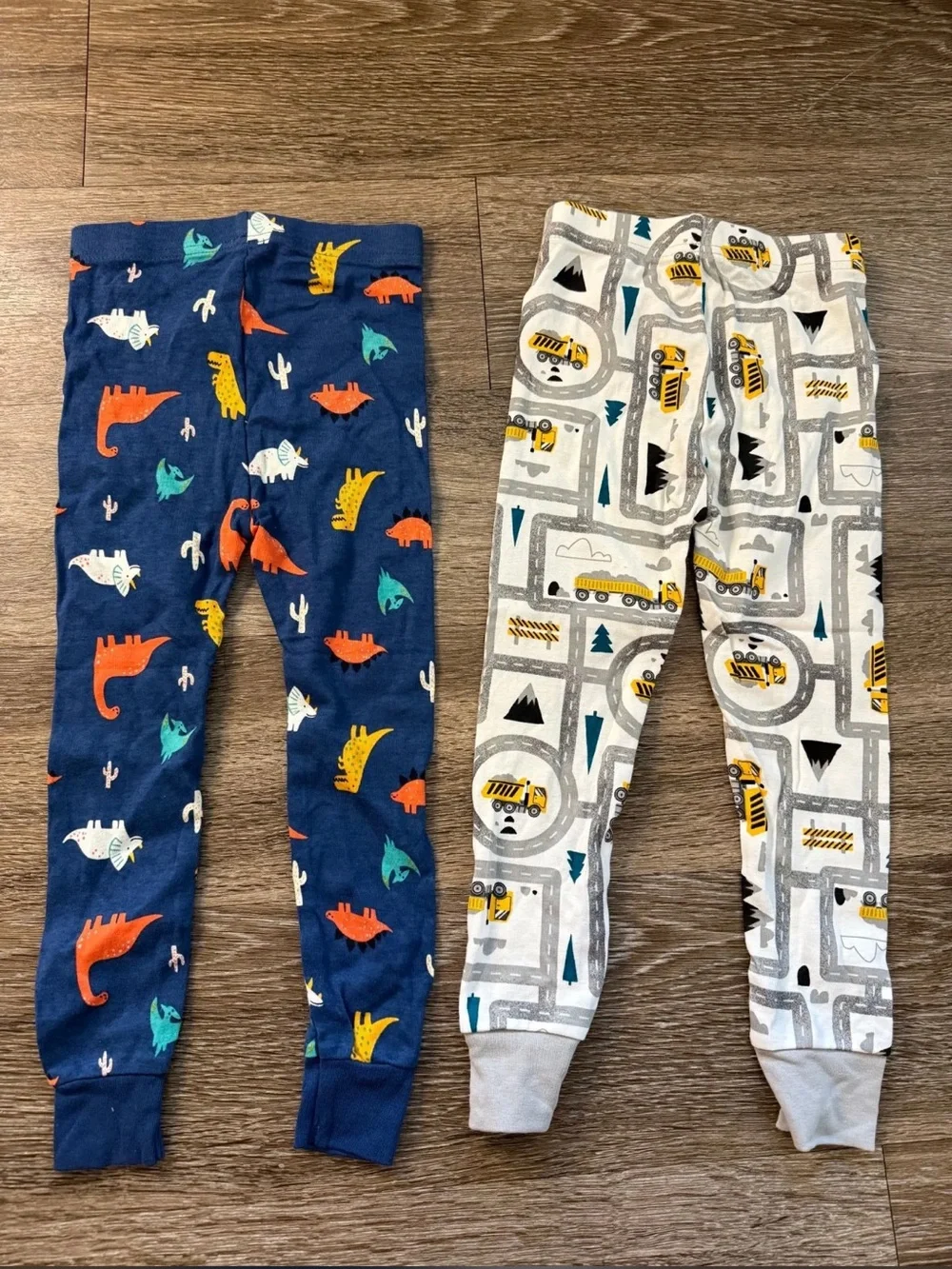 FINAL SALE Old Navy 100% Cotton PJ Pants 2-PACK Roads & Navy Dino